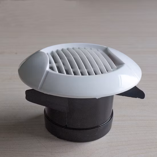 Ventilaciones de aire ajustables redondas de plástico para techo HVAC, cubiertas de ventilación para aire acondicionado, ventilación redonda para registro de aire de techo