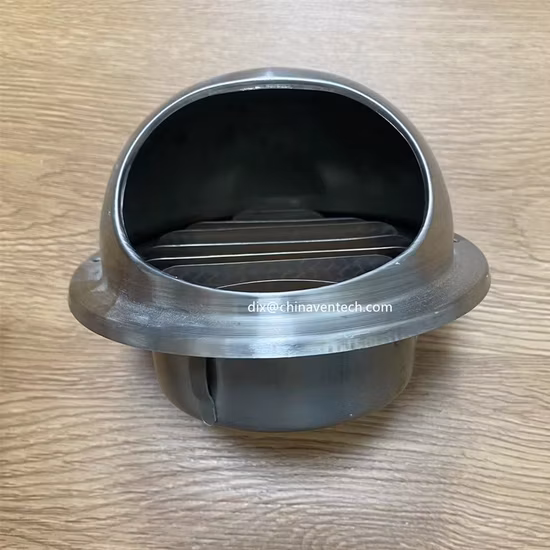 Tapa de ventilación de aire redonda con persiana para clima exterior del sistema HVAC