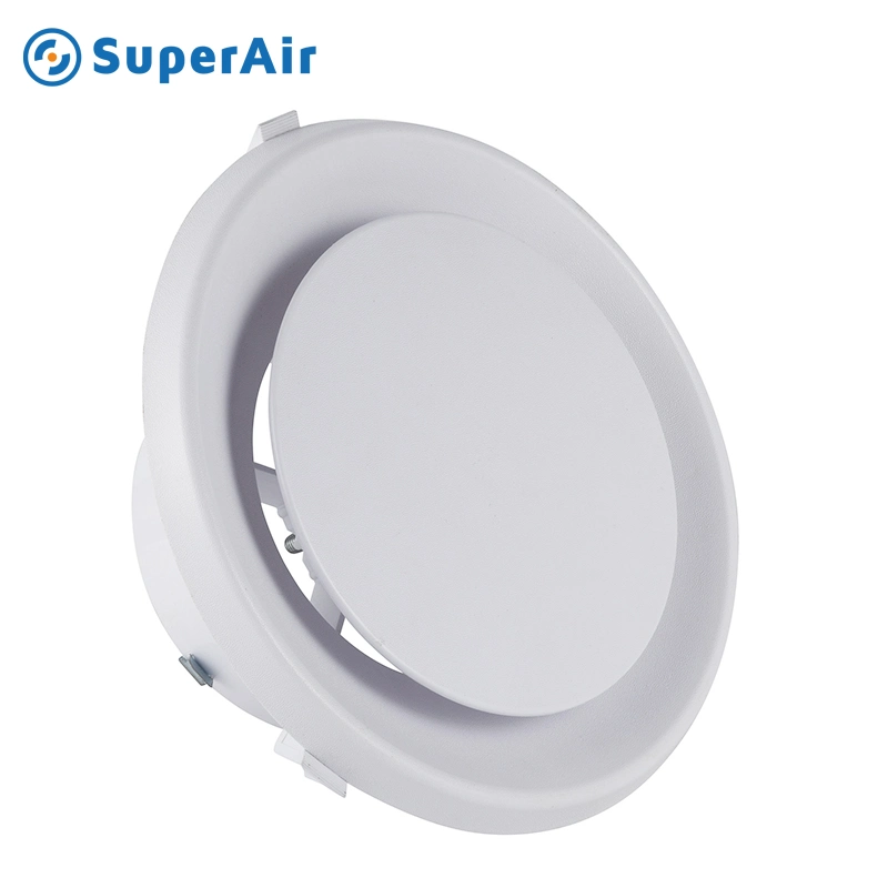 Super Selling Stainless Steel Circular Ceiling Air Valve Disc Vent 4" 100mm, 5" 125mm, 6" 150mm, and 8" 200mm