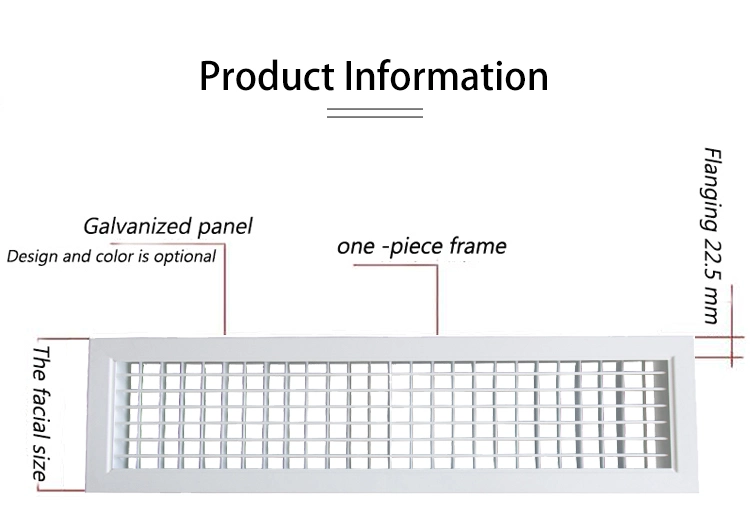 PVC HVAC Air Conditioner Bar Register Air Ceiling Vent Linear Bar Grilleion Air Vents for Ceiling