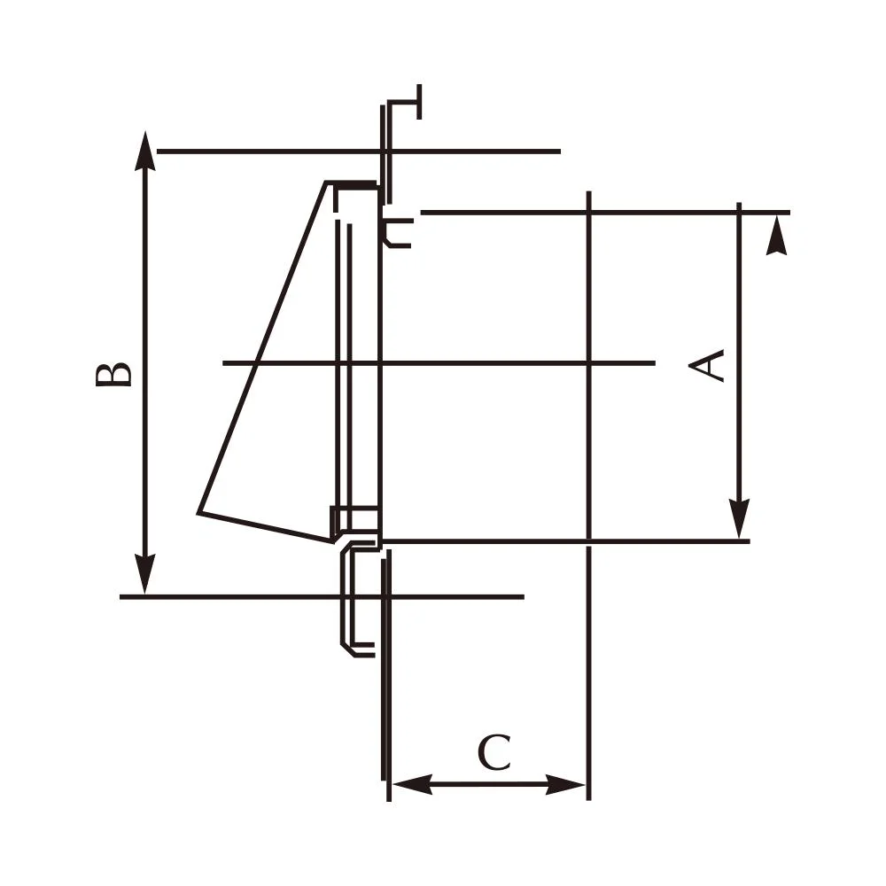 Wholesale Factory Price Outdoor Square Plastic Air Conditioning Waterproof Air Vent for HVAC System