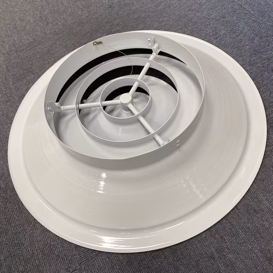 Difusor de aire redondo de techo de ventilación de aire circular de aluminio de escape de sistemas HVAC