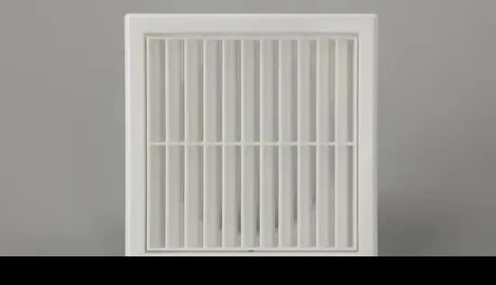 Parrilla de retorno de aire de piso de plástico de aluminio con lumbrera de aire de tipo fijo HVAC