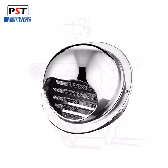 Precio de fabricante de China Ventilación OEM Montado en la pared Impermeable Acero inoxidable 304 Salida de aire acondicionado de retorno Escape Redondo Capucha de ventilación de aire con nariz de toro