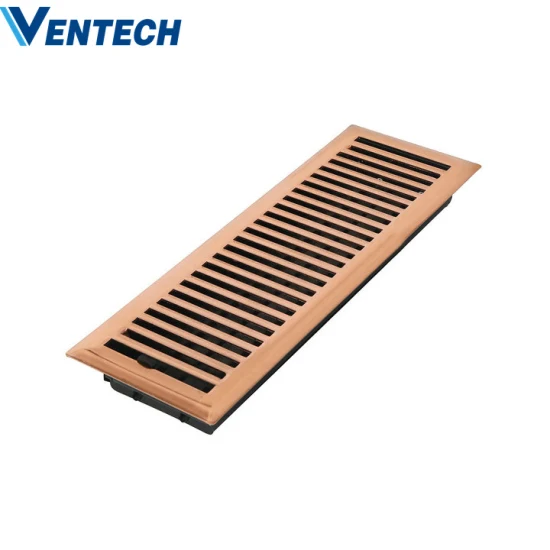 Rejilla de salida de aire de suministro de metal de ventilación de registro de piso de ventilación de aire